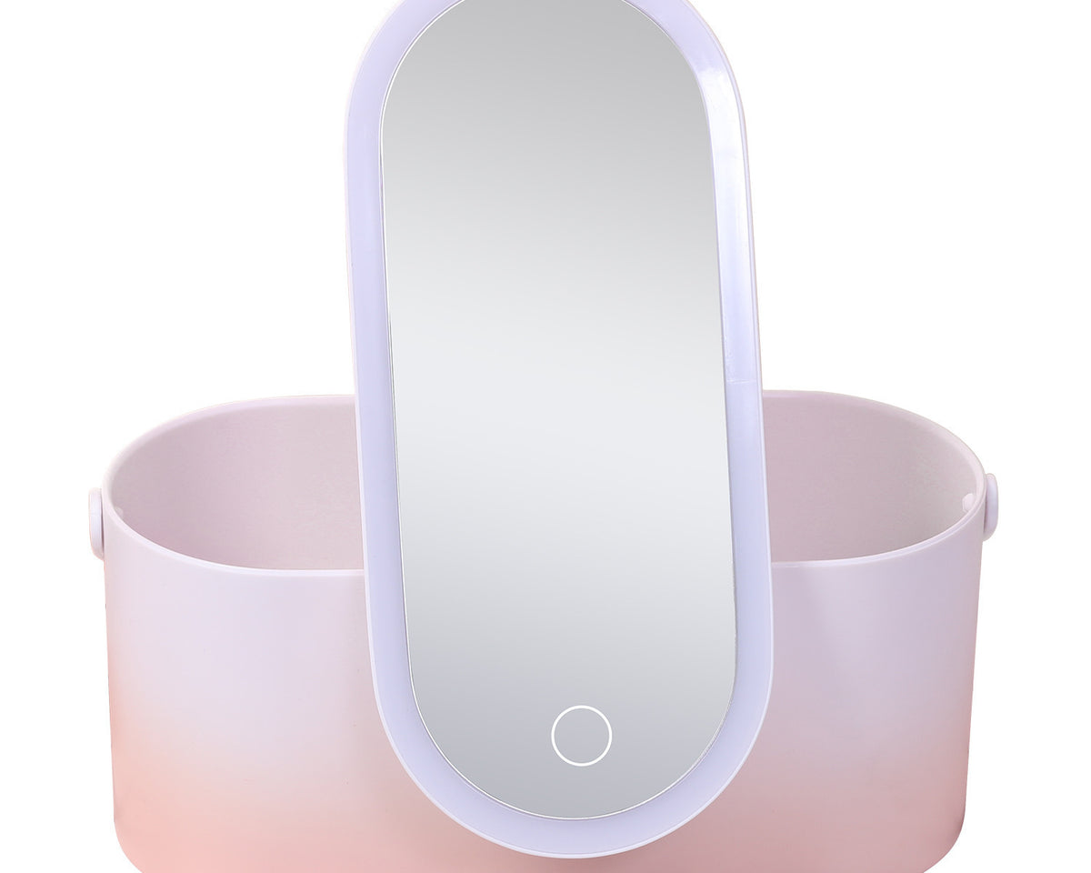 Storage Box LED Makeup Mirror Portable