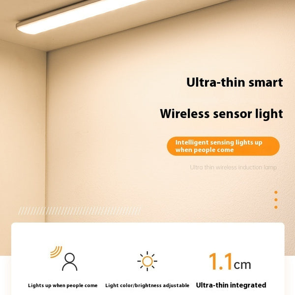 Ultra-thin Intelligent Human Body Sensing LED Light Long Magnetic Self-adhesive