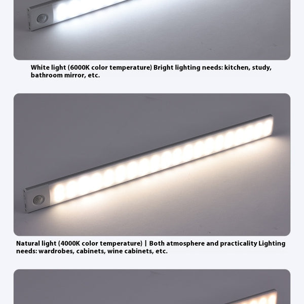Ultra-thin Intelligent Human Body Sensing LED Light Long Magnetic Self-adhesive