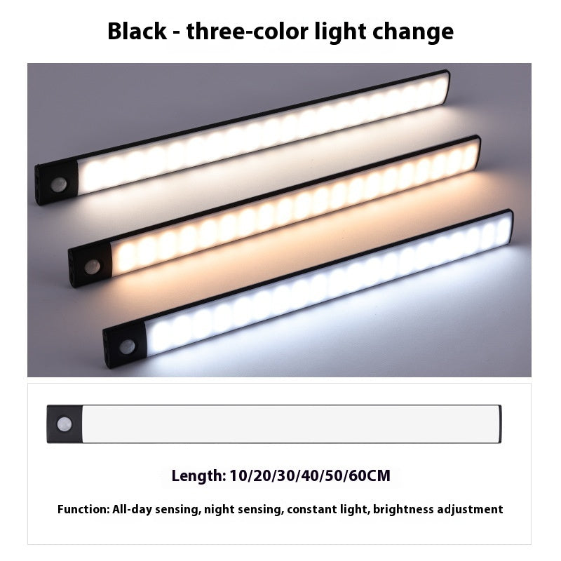 Ultra-thin Intelligent Human Body Sensing LED Light Long Magnetic Self-adhesive