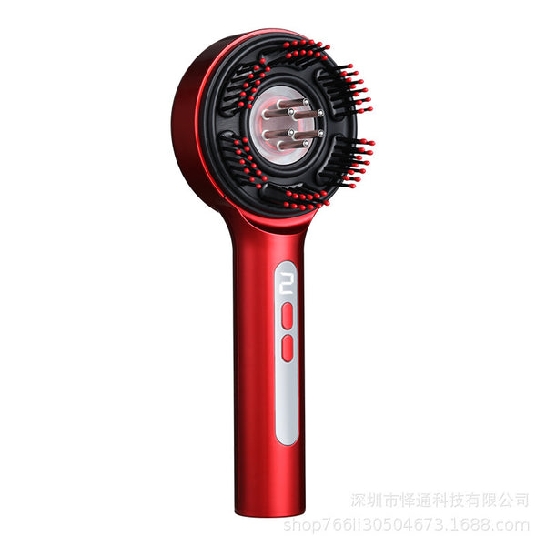 Rubbing Hair Comb Scalp Electric Massage Comb Red Light Anti-density Hair